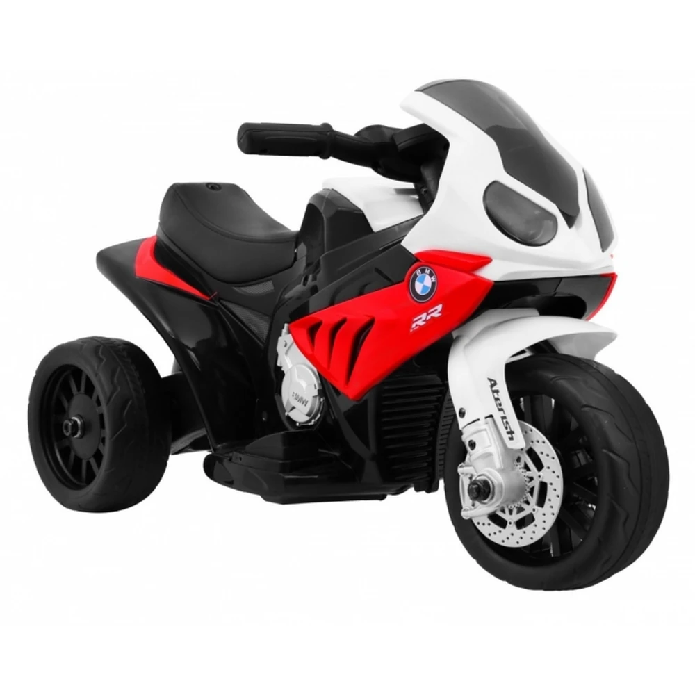 Motocicleta electrica BMW S1000 RR MINI, roti din plastic, scaun tapitat, 67x35.5x42 cm, putere 6V - Rosu [3]
