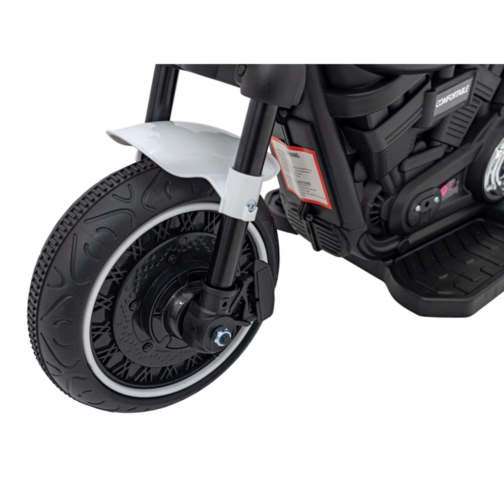 Motocicleta electrica CHOPPER FASTER AHL008, roti si scaun din plastic, 78x30x55 cm, putere 20W - Alb [16]