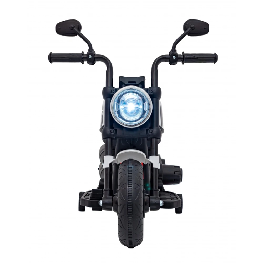 Motocicleta electrica CHOPPER FASTER AHL008, roti si scaun din plastic, 78x30x55 cm, putere 20W - Alb [8]