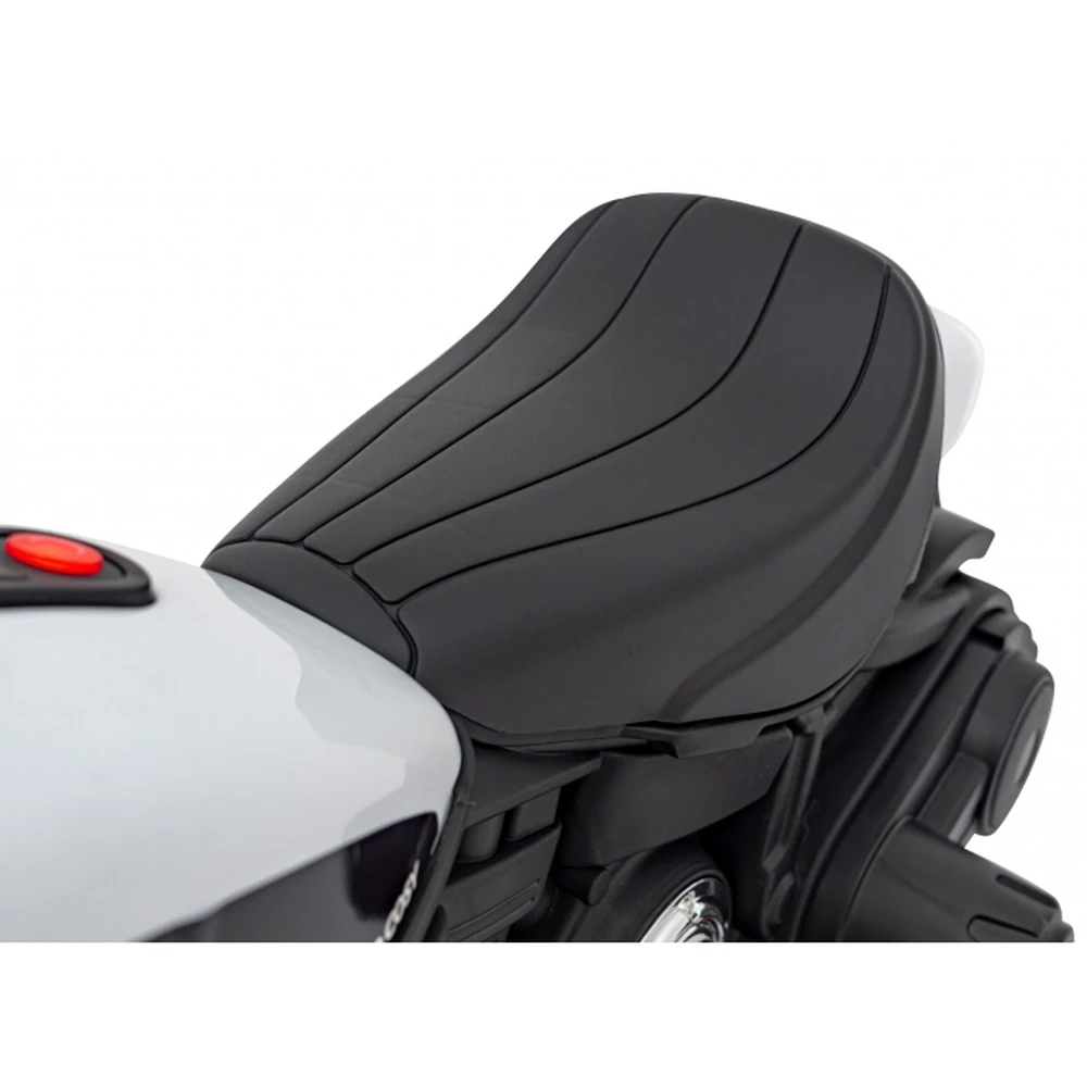 Motocicleta electrica CHOPPER FASTER AHL008, roti si scaun din plastic, 78x30x55 cm, putere 20W - Alb [14]
