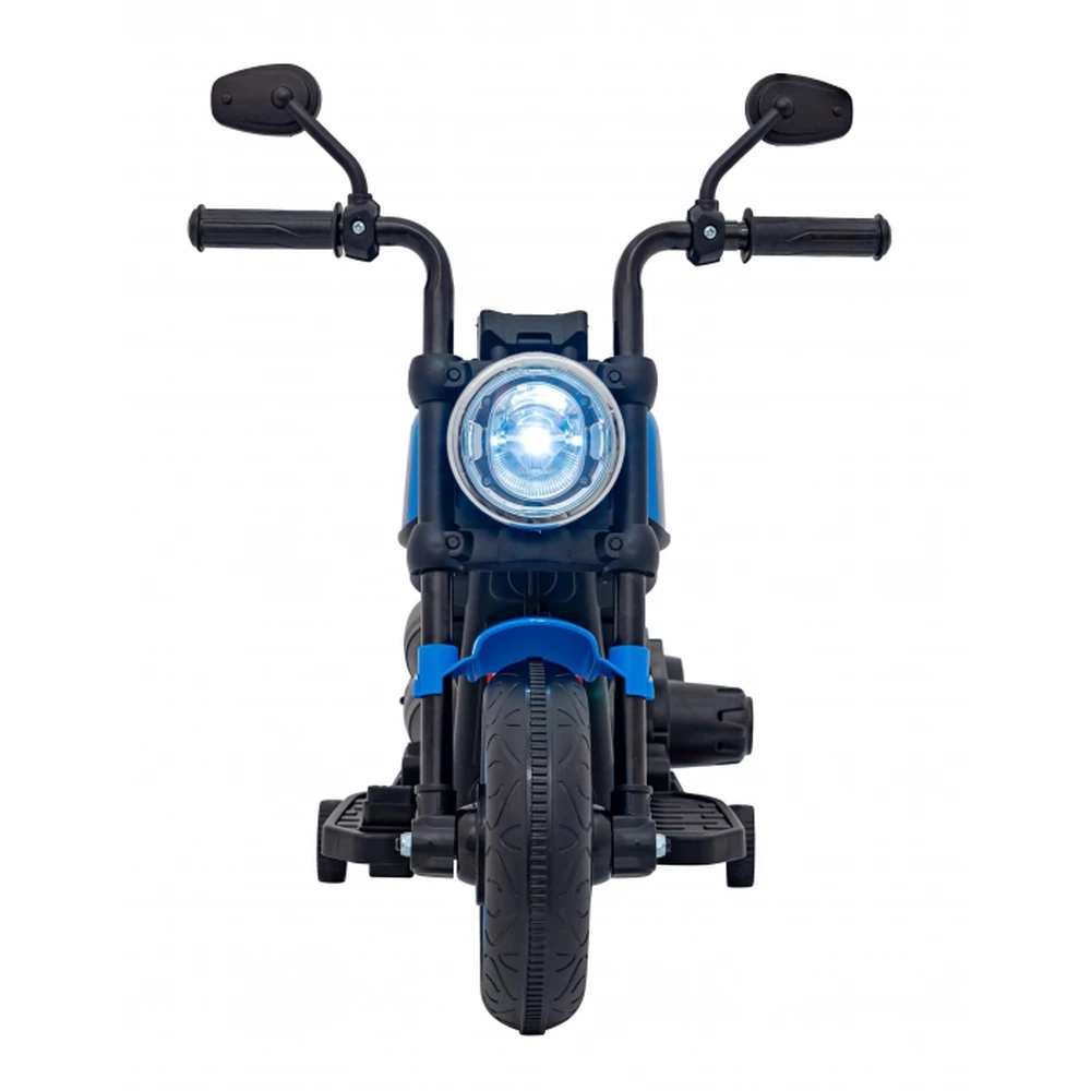 Motocicleta electrica CHOPPER FASTER AHL008, roti si scaun din plastic, 78x30x55 cm, putere 20W - Albastru [8]