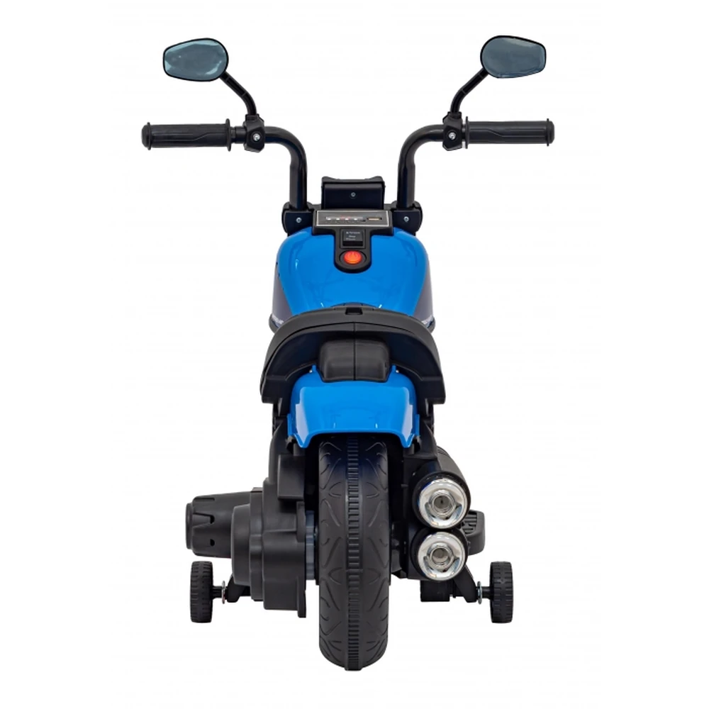 Motocicleta electrica CHOPPER FASTER AHL008, roti si scaun din plastic, 78x30x55 cm, putere 20W - Albastru [2]