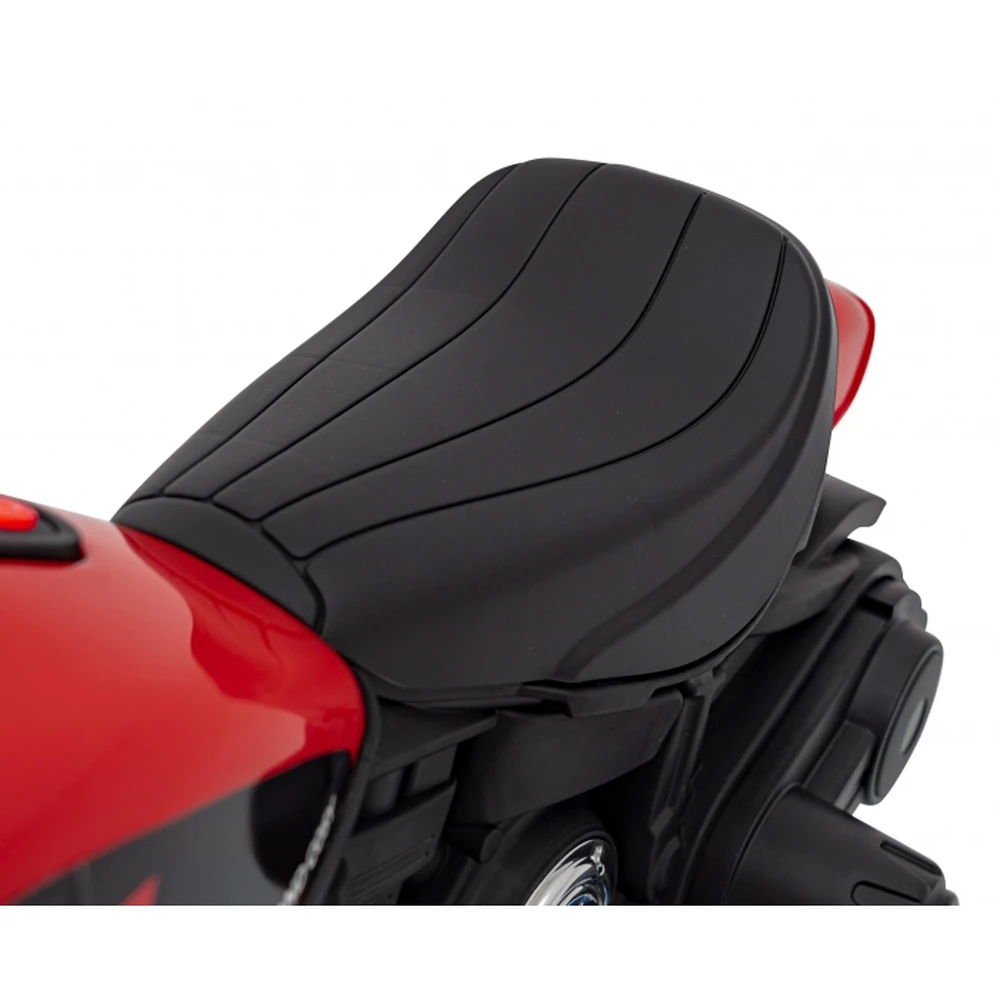 Motocicleta electrica CHOPPER FASTER AHL008, roti si scaun din plastic, 78x30x55 cm, putere 20W - Rosu [13]