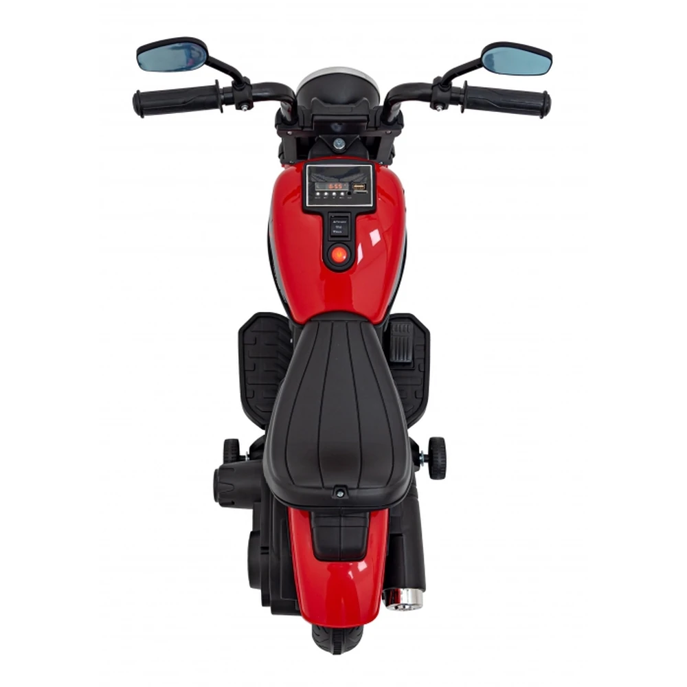 Motocicleta electrica CHOPPER FASTER AHL008, roti si scaun din plastic, 78x30x55 cm, putere 20W - Rosu [5]