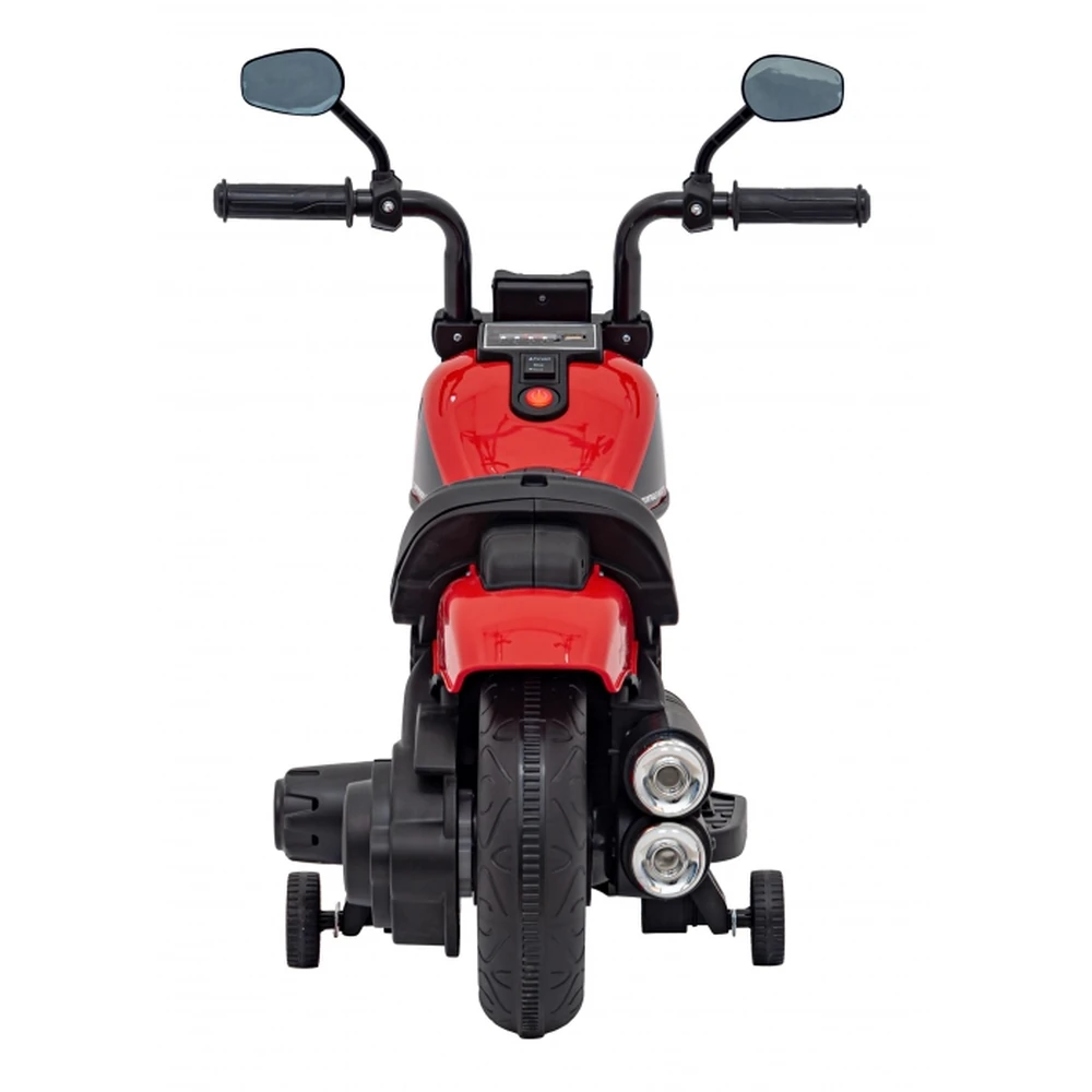 Motocicleta electrica CHOPPER FASTER AHL008, roti si scaun din plastic, 78x30x55 cm, putere 20W - Rosu [7]