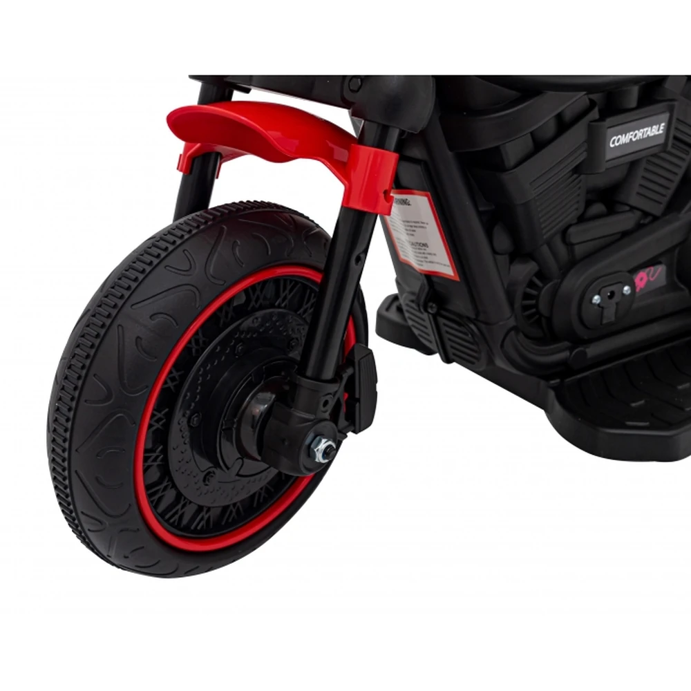 Motocicleta electrica CHOPPER FASTER AHL008, roti si scaun din plastic, 78x30x55 cm, putere 20W - Rosu [16]