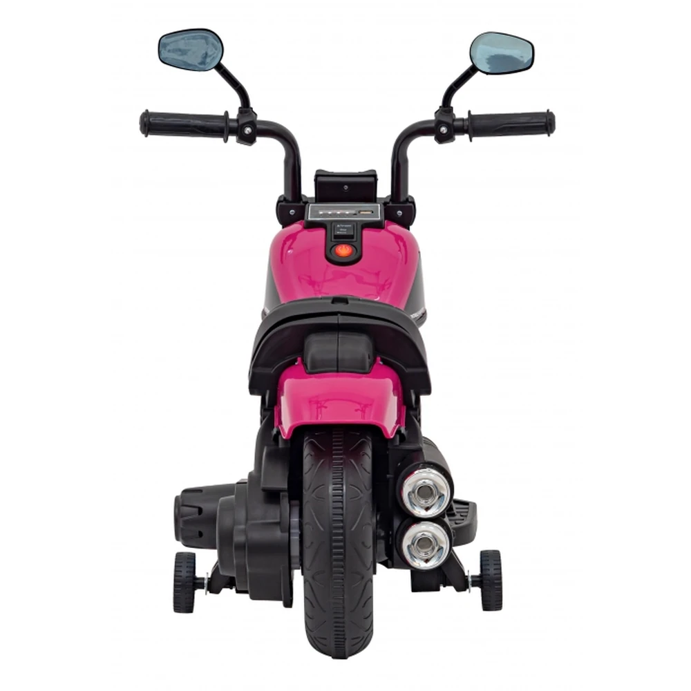 Motocicleta electrica CHOPPER FASTER AHL008, roti si scaun din plastic, 78x30x55 cm, putere 20W - Roz [6]