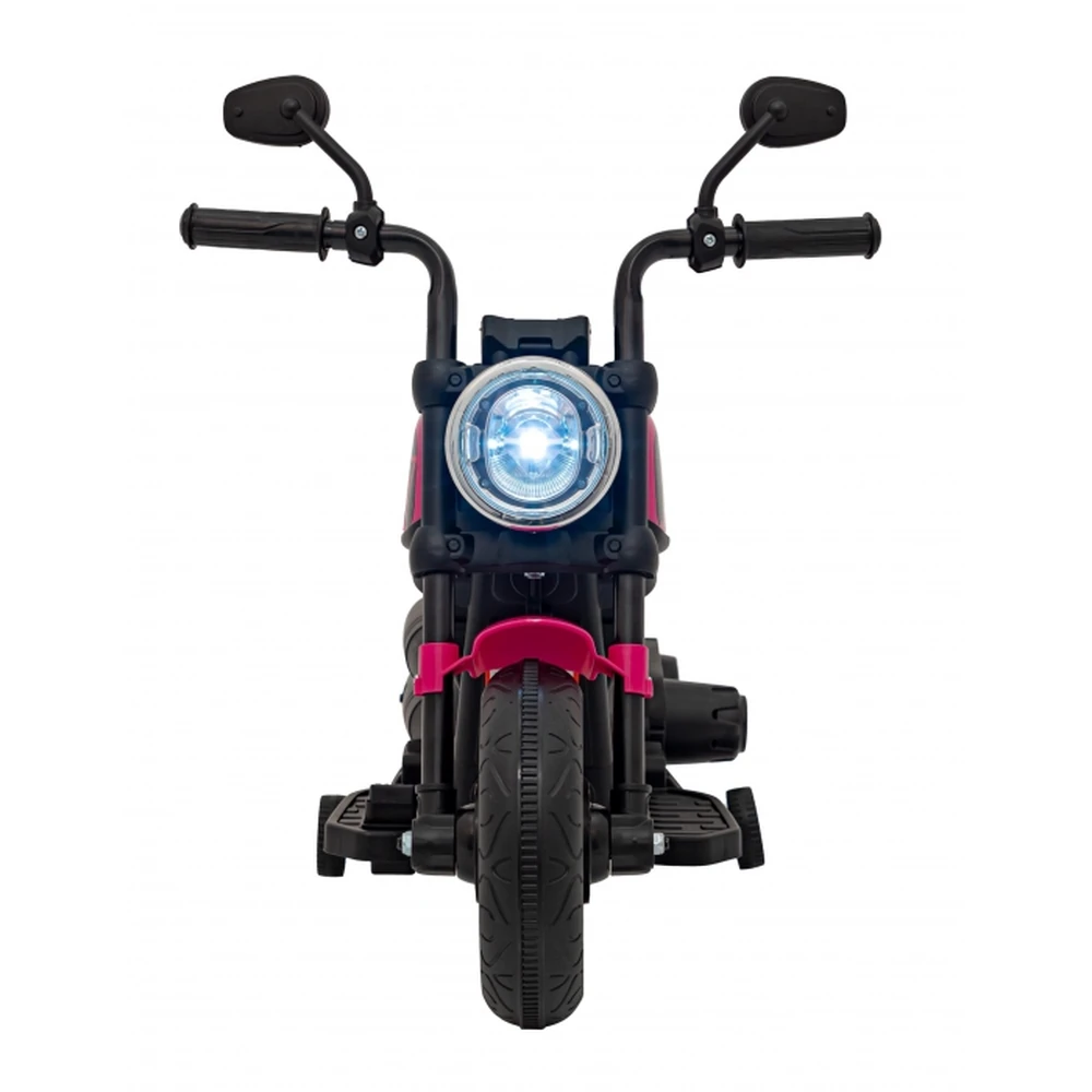 Motocicleta electrica CHOPPER FASTER AHL008, roti si scaun din plastic, 78x30x55 cm, putere 20W - Roz [9]