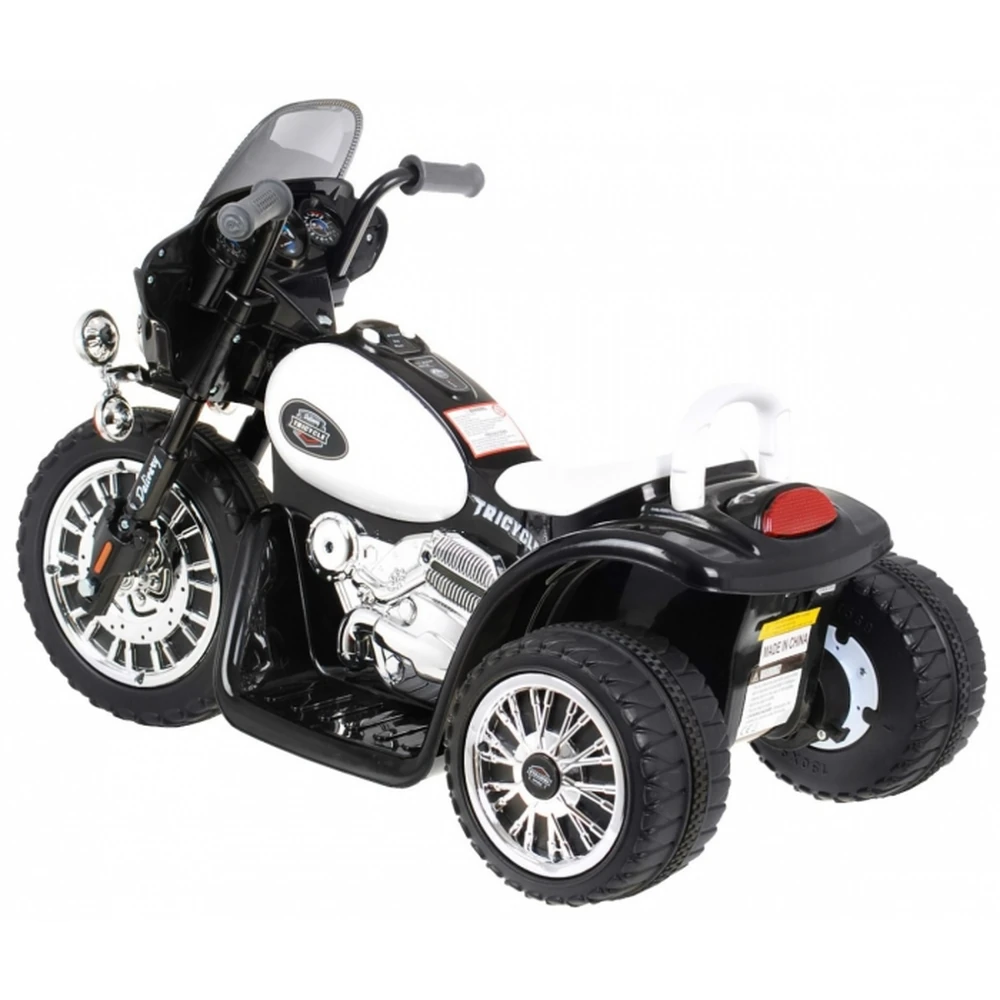 Motocicleta electrica CHOPPER JT568, roti si scaun din plastic, 79x46x54 cm, putere 20W - Negru [4]