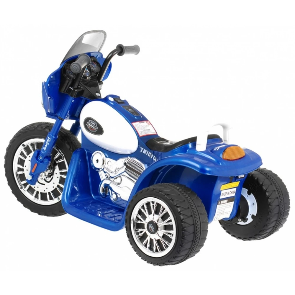 Motocicleta electrica CHOPPER JT568, roti si scaun din plastic, 79x46x54, putere 20W - Albastru [3]
