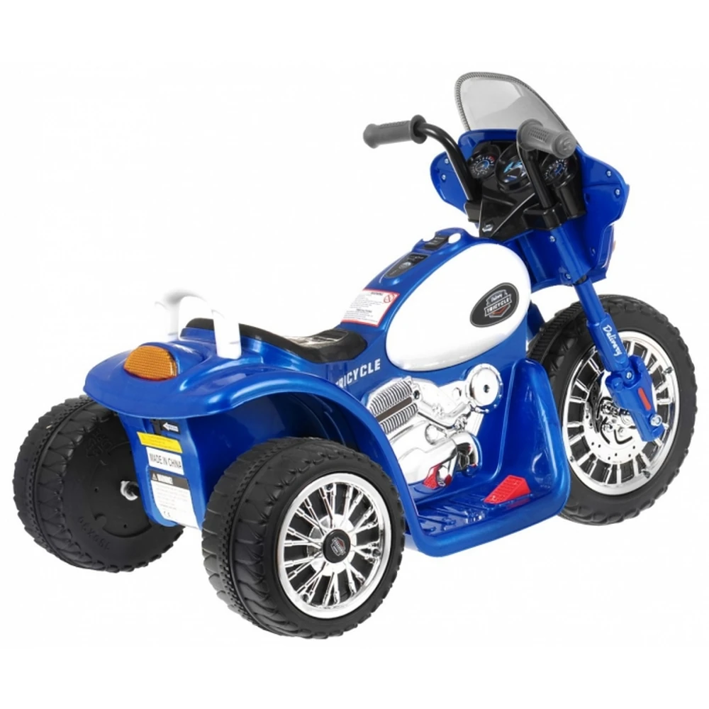 Motocicleta electrica CHOPPER JT568, roti si scaun din plastic, 79x46x54, putere 20W - Albastru [4]
