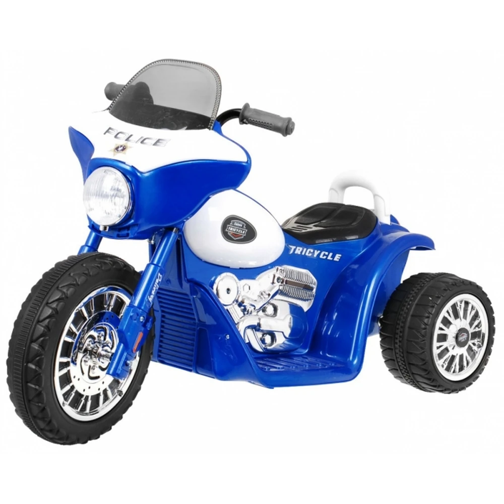 Motocicleta electrica CHOPPER JT568, roti si scaun din plastic, 79x46x54, putere 20W - Albastru [1]