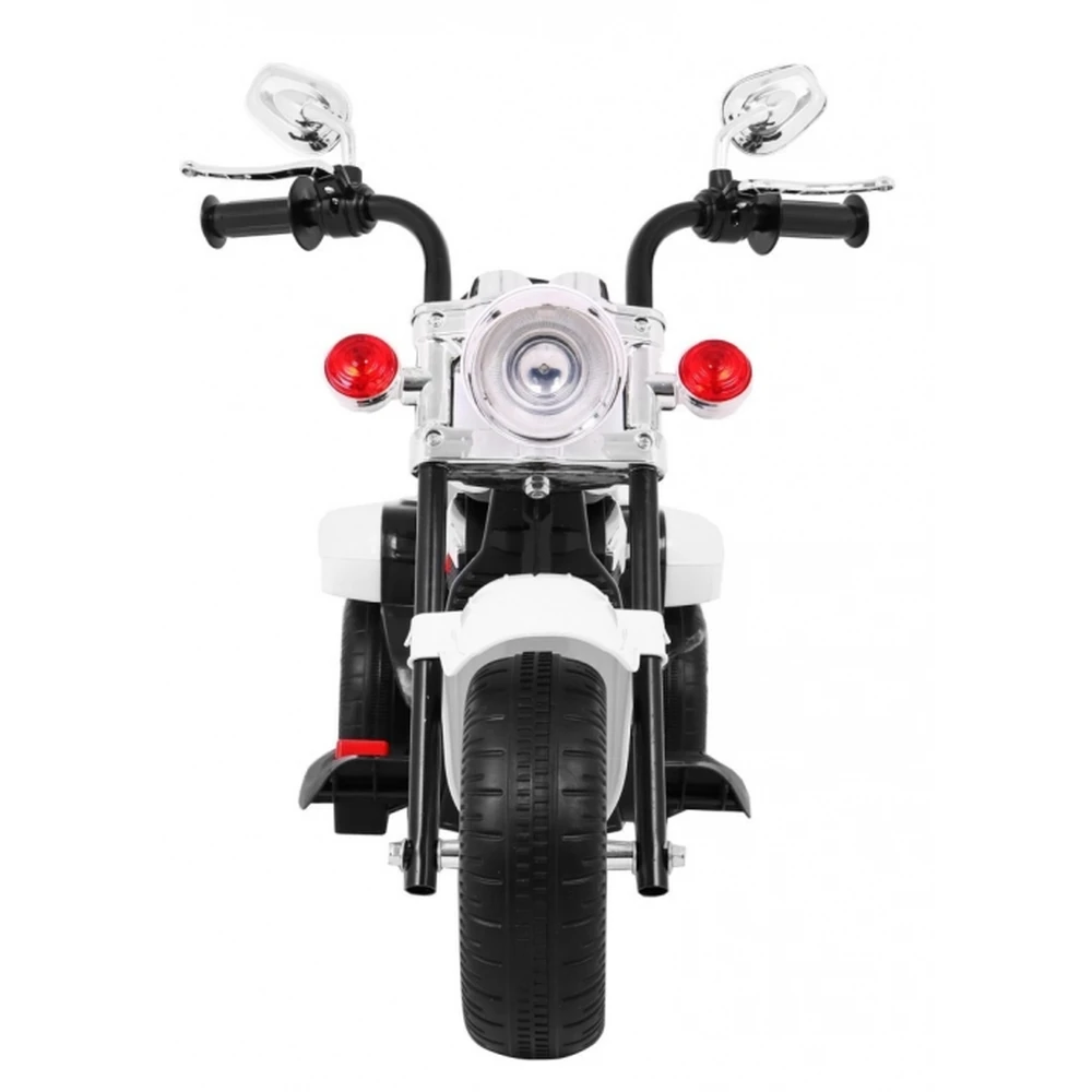 Motocicleta electrica CHOPPER NightBike TR1501, roti si scaun din plastic, 92x34x63 cm, putere 6V - Alb [4]