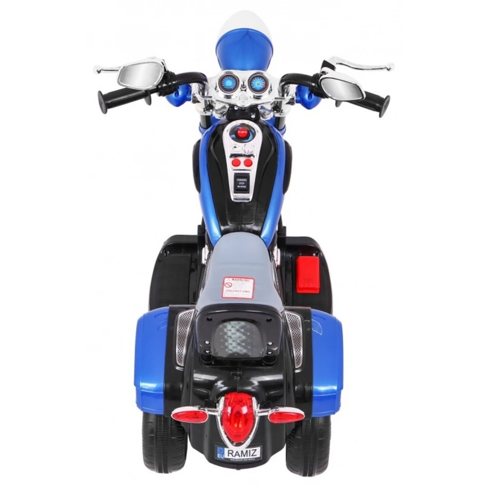 Motocicleta electrica CHOPPER NightBike TR1501, roti si scaun din plastic, 92x34x63 cm, putere 6V - Albastru [7]