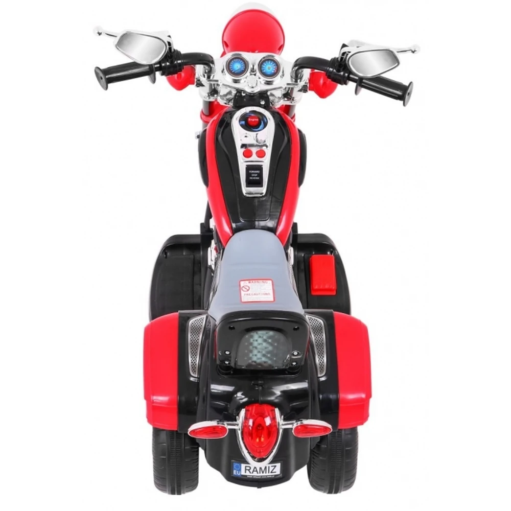 Motocicleta electrica CHOPPER NightBike TR1501, roti si scaun din plastic, 92x34x63 cm, putere 6V - Rosu [8]