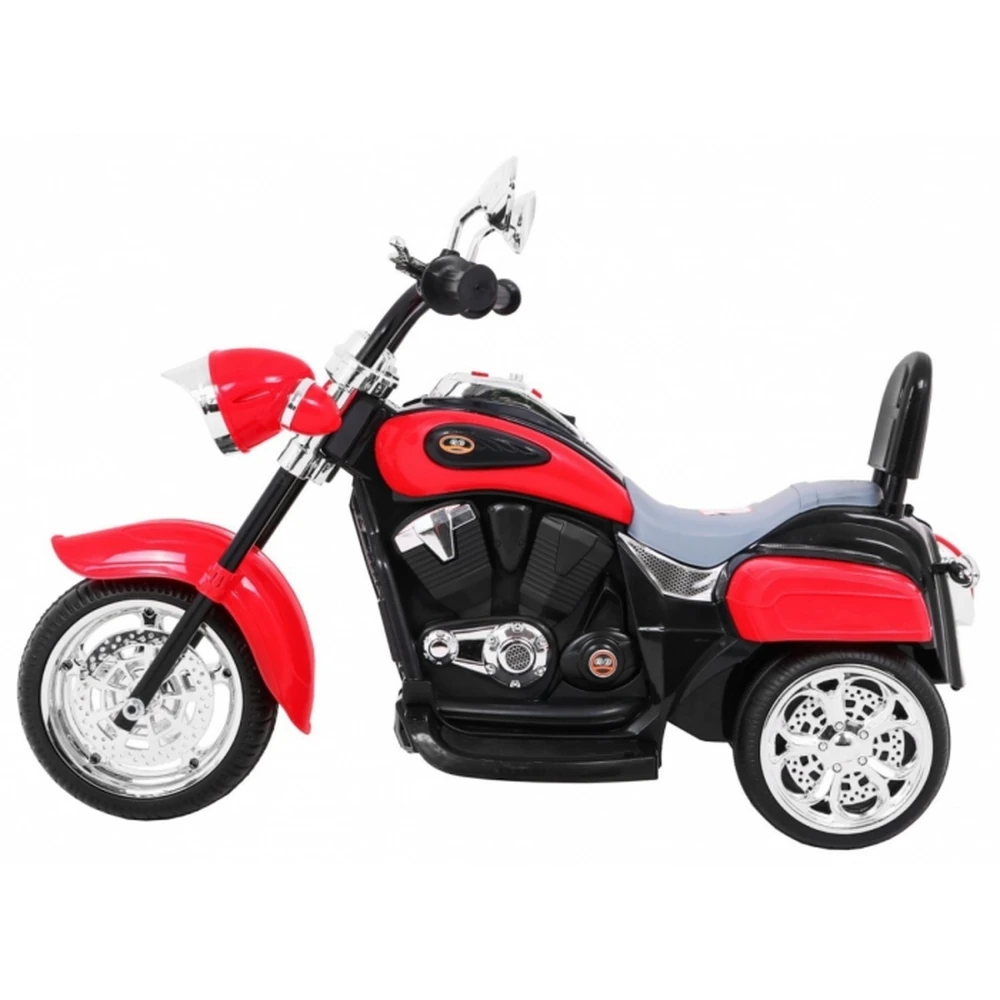 Motocicleta electrica CHOPPER NightBike TR1501, roti si scaun din plastic, 92x34x63 cm, putere 6V - Rosu [5]