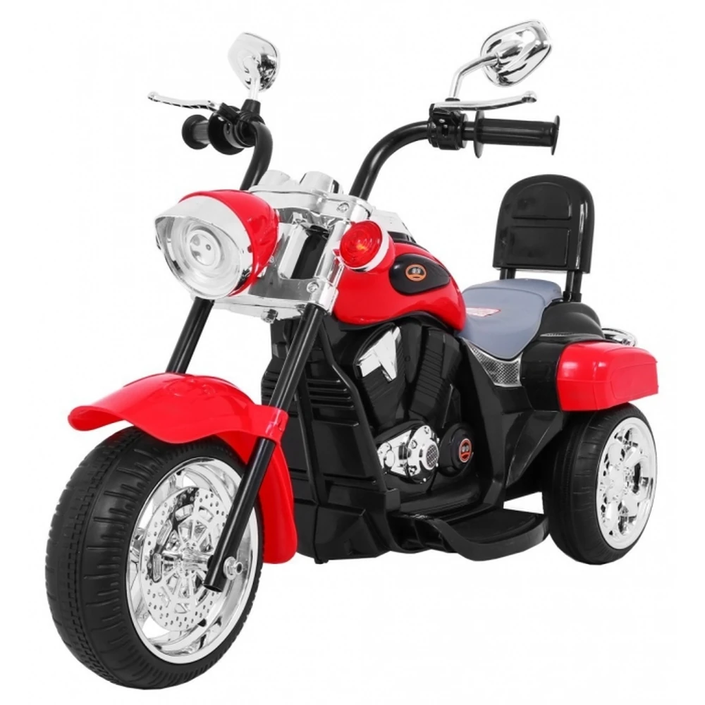 Motocicleta electrica CHOPPER NightBike TR1501, roti si scaun din plastic, 92x34x63 cm, putere 6V - Rosu [1]