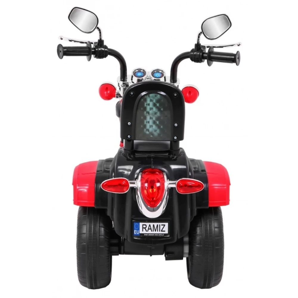 Motocicleta electrica CHOPPER NightBike TR1501, roti si scaun din plastic, 92x34x63 cm, putere 6V - Rosu [6]