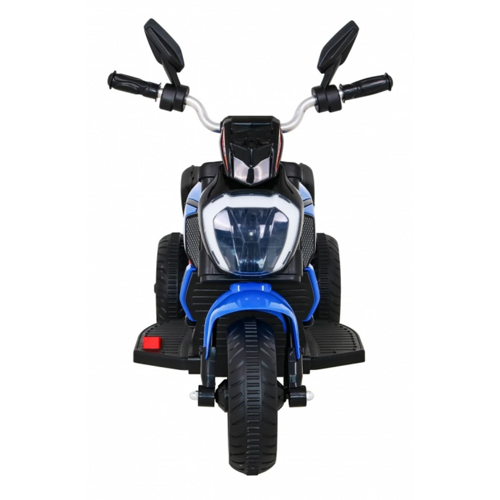 Motocicleta electrica Fast Tourist, roti din plastic, scaun tapitat, 83x35x63 cm, putere 18W - Albastru [4]