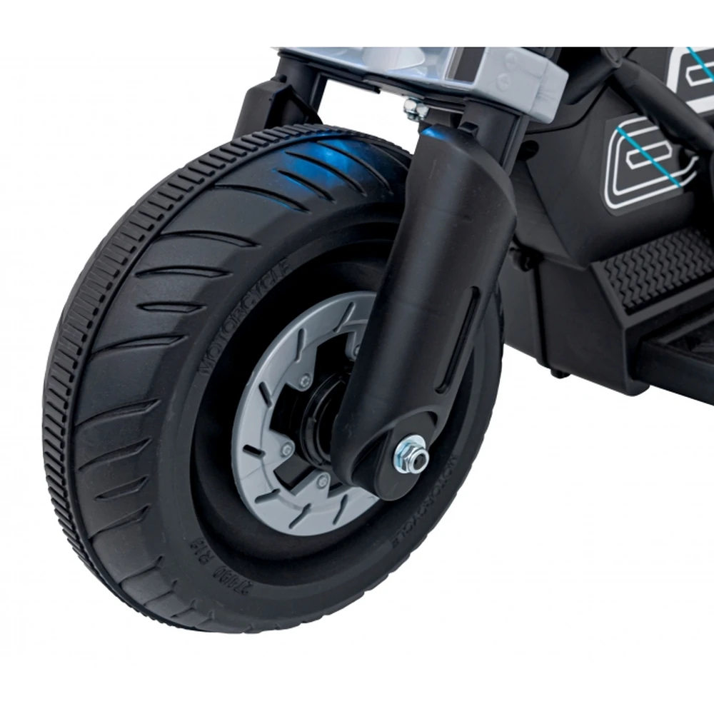 Motocicleta electrica Future QLS-805, roti din plastic + 2 roti ajutatoare, 88x46x56 cm, putere 25W - Alb [18]