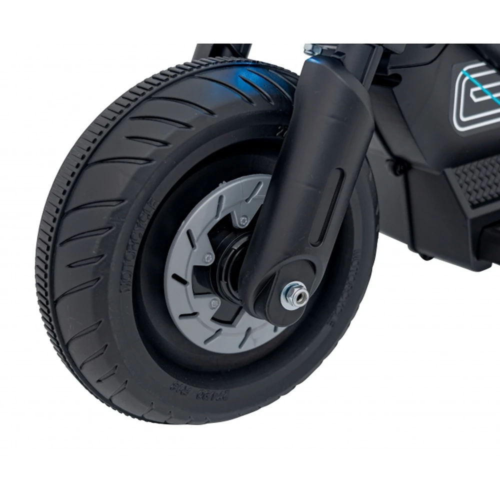 Motocicleta electrica Future QLS-805, roti din plastic + 2 roti ajutatoare, 88x46x56 cm, putere 25W - Negru [16]