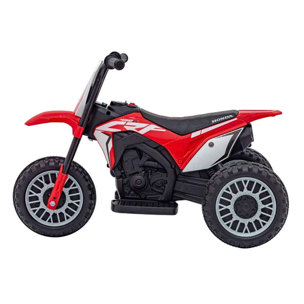 Motocicleta electrica HONDA CRF 450R, roti din plastic, 70x41x50 cm, putere 30W - Rosu [8]