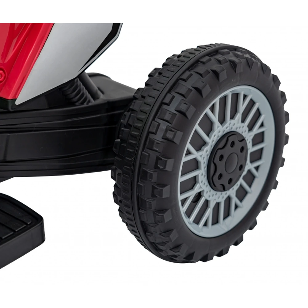 Motocicleta electrica HONDA CRF 450R, roti din plastic, 70x41x50 cm, putere 30W - Rosu [9]