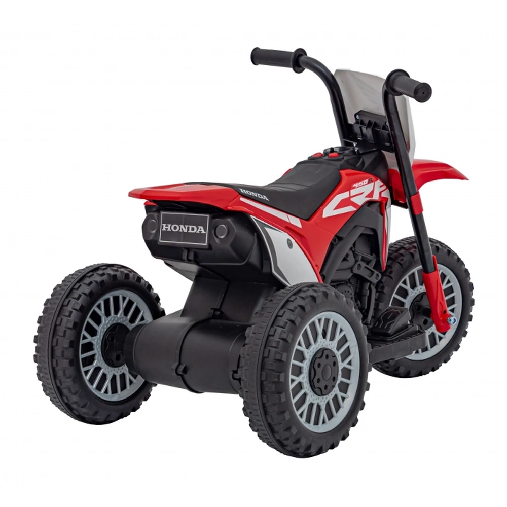 Motocicleta electrica HONDA CRF 450R, roti din plastic, 70x41x50 cm, putere 30W - Rosu [6]
