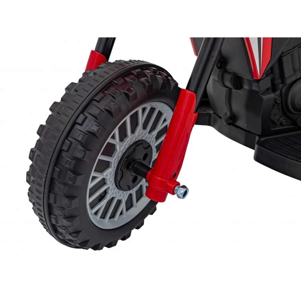 Motocicleta electrica HONDA CRF 450R, roti din plastic, 70x41x50 cm, putere 30W - Rosu [12]