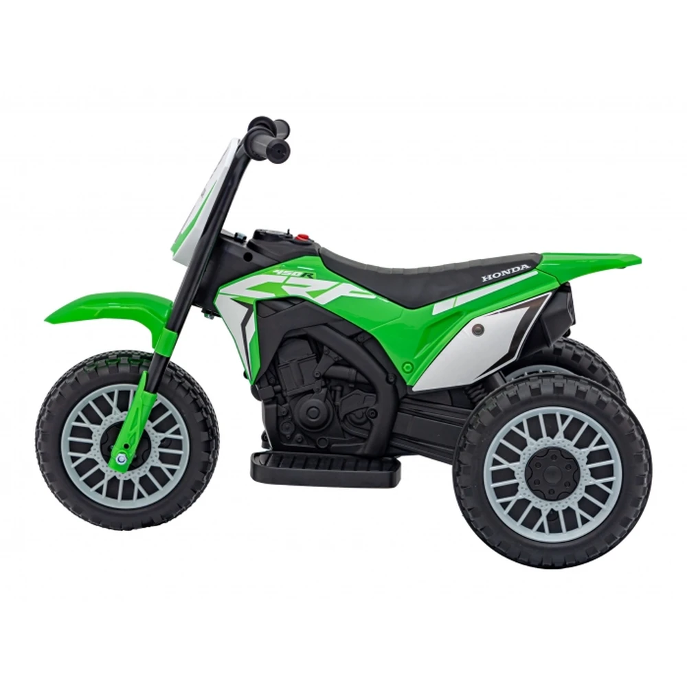Motocicleta electrica HONDA CRF 450R, roti din plastic, 70x41x50 cm, putere 30W - Verde [3]