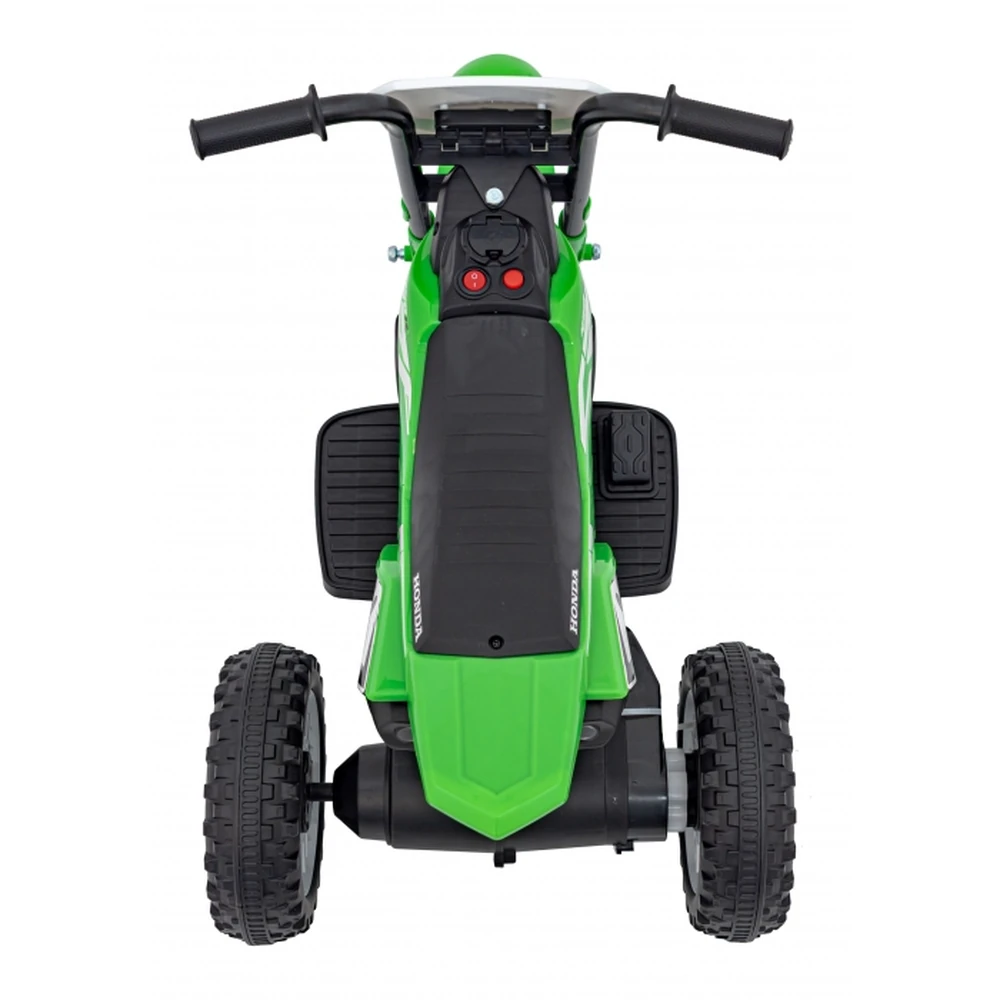 Motocicleta electrica HONDA CRF 450R, roti din plastic, 70x41x50 cm, putere 30W - Verde [6]