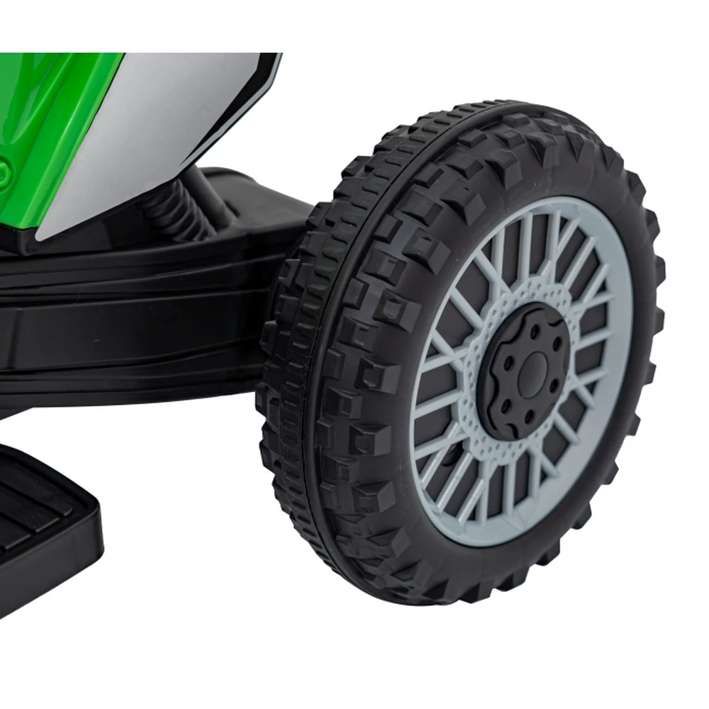 Motocicleta electrica HONDA CRF 450R, roti din plastic, 70x41x50 cm, putere 30W - Verde [12]