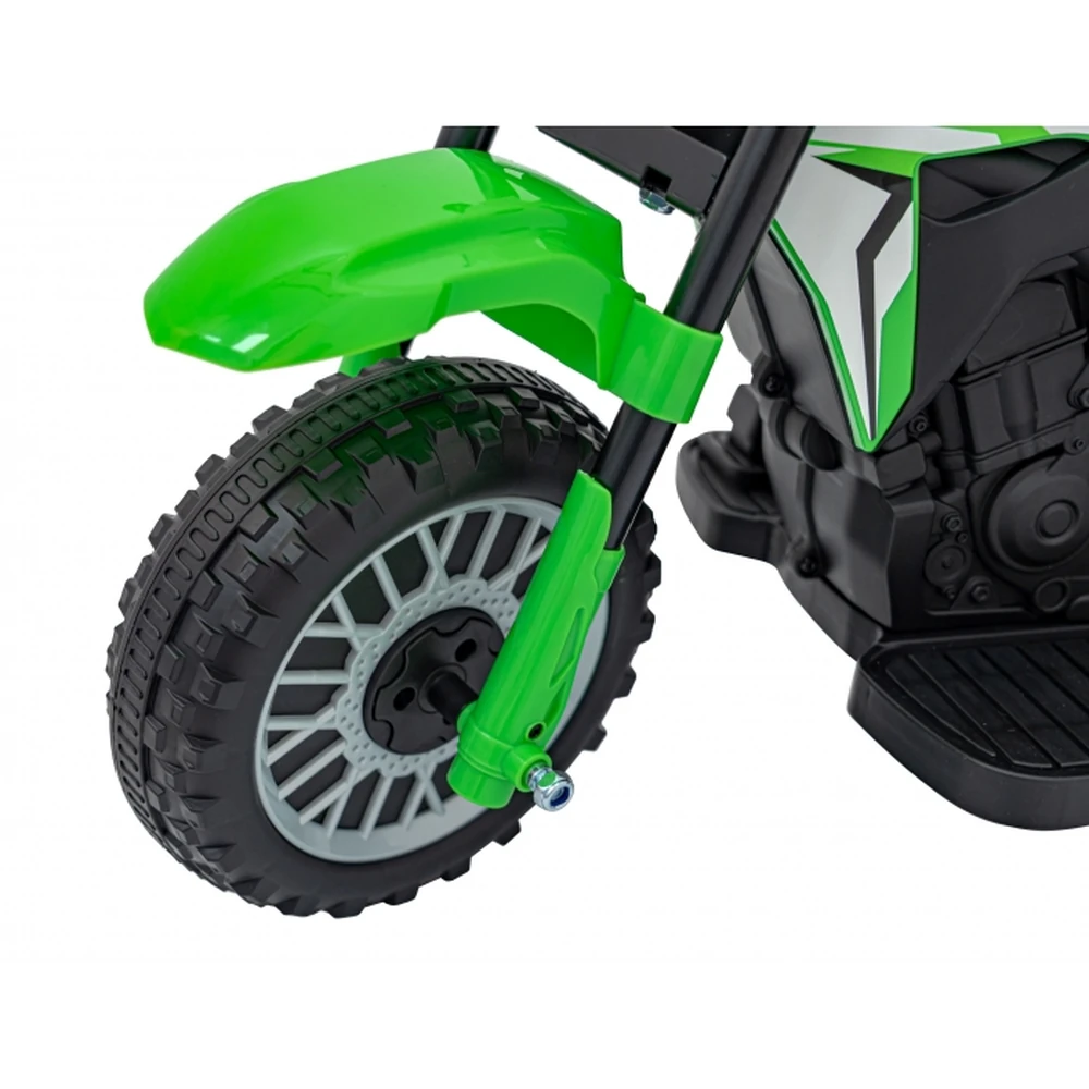 Motocicleta electrica HONDA CRF 450R, roti din plastic, 70x41x50 cm, putere 30W - Verde [15]