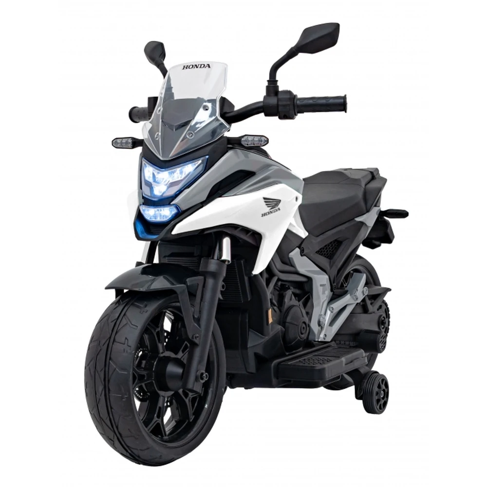 Motocicleta electrica HONDA NC750X, roti si scaun din plastic, 103x41x74 cm, putere 70W - Alb [1]
