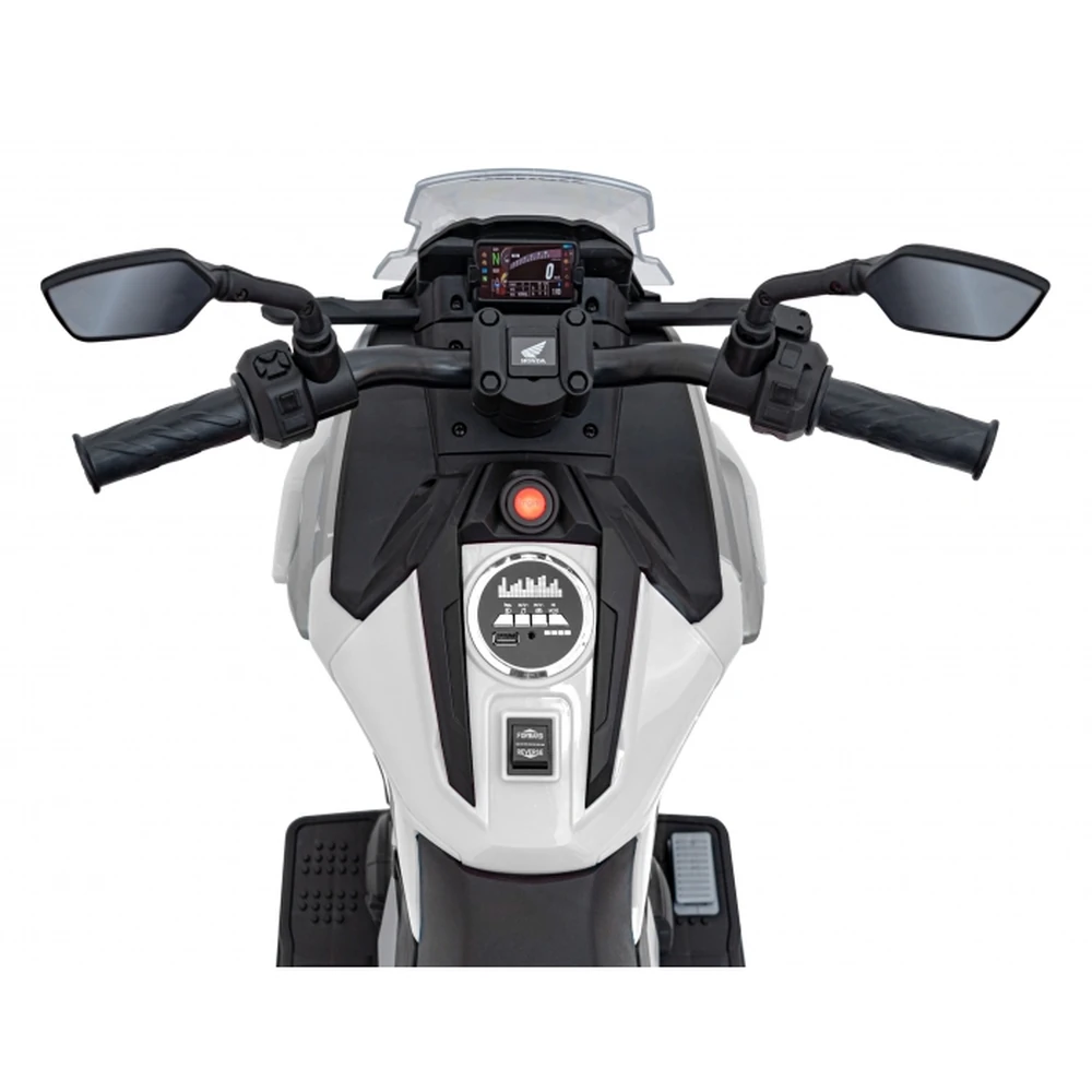 Motocicleta electrica HONDA NC750X, roti si scaun din plastic, 103x41x74 cm, putere 70W - Alb [7]