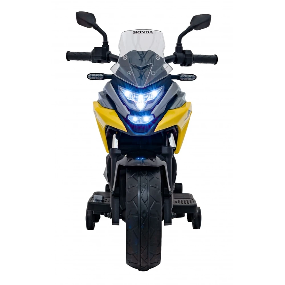 Motocicleta electrica HONDA NC750X, roti si scaun din plastic, 103x41x74 cm, putere 70W - Galben [2]