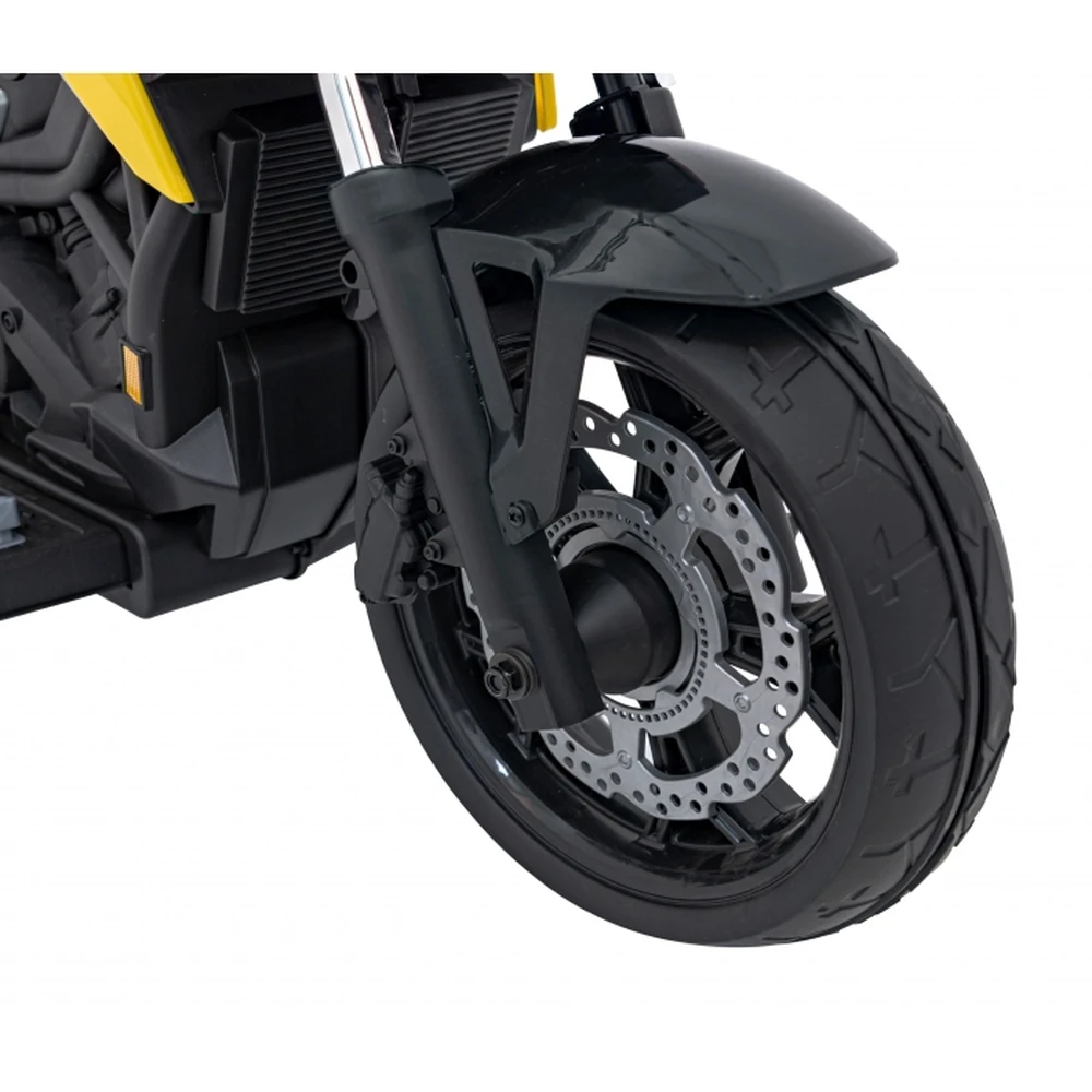 Motocicleta electrica HONDA NC750X, roti si scaun din plastic, 103x41x74 cm, putere 70W - Galben [5]