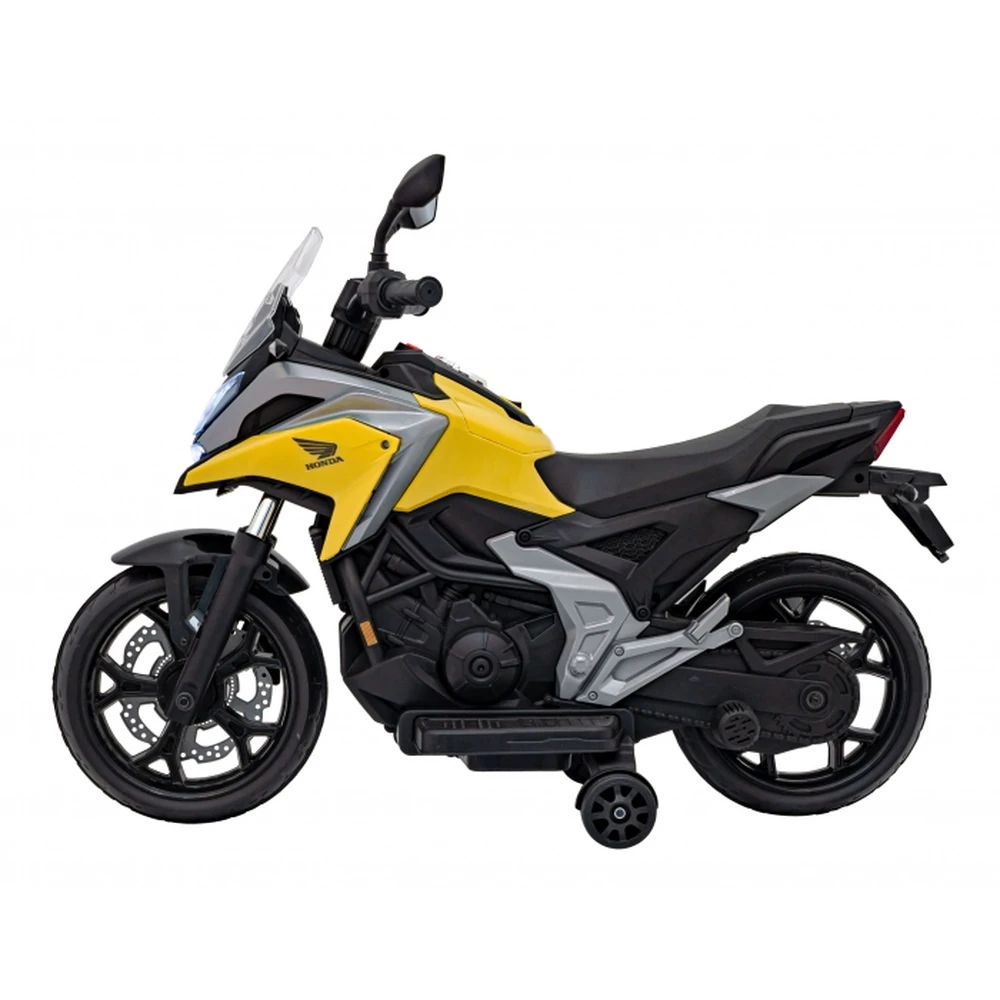 Motocicleta electrica HONDA NC750X, roti si scaun din plastic, 103x41x74 cm, putere 70W - Galben [9]