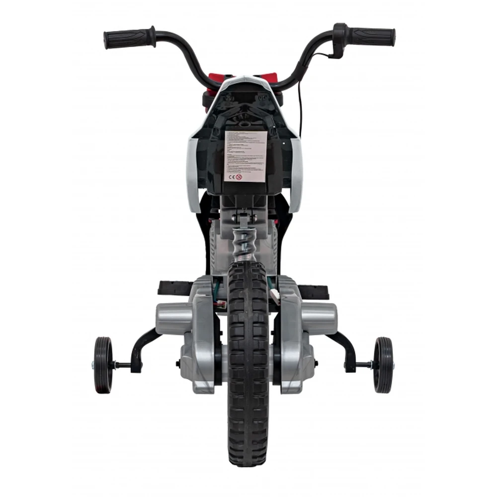 Motocicleta electrica PANTONE 361C, roti EVA + 2 roti ajutatoare, scaun tapitat, 108x59x72 cm, putere 60W - Rosu [5]