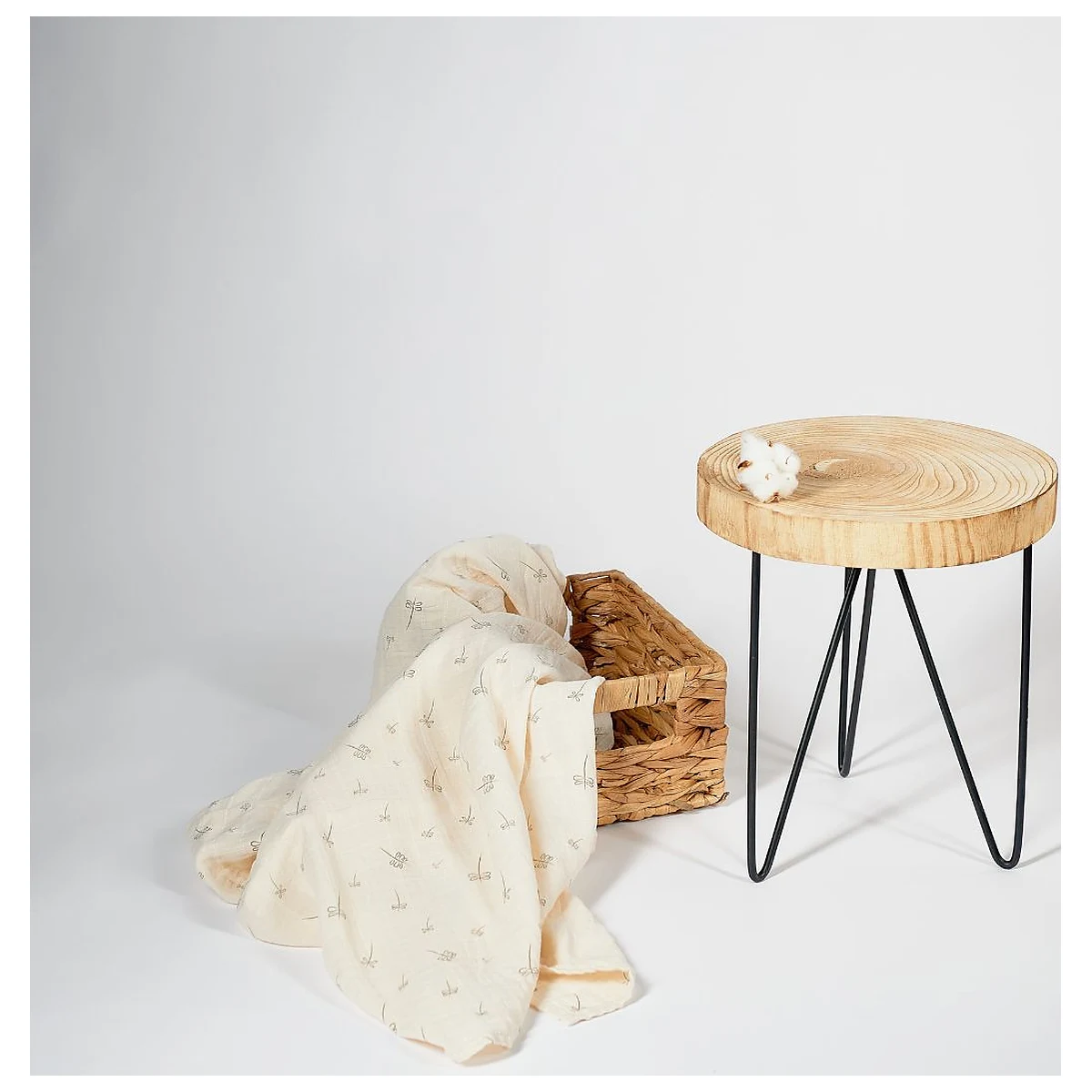 Muselina multifunctionala ONINO SNUGGLE.me, bumbac 100% organic, 120 x 120 cm, Pure Life [7]