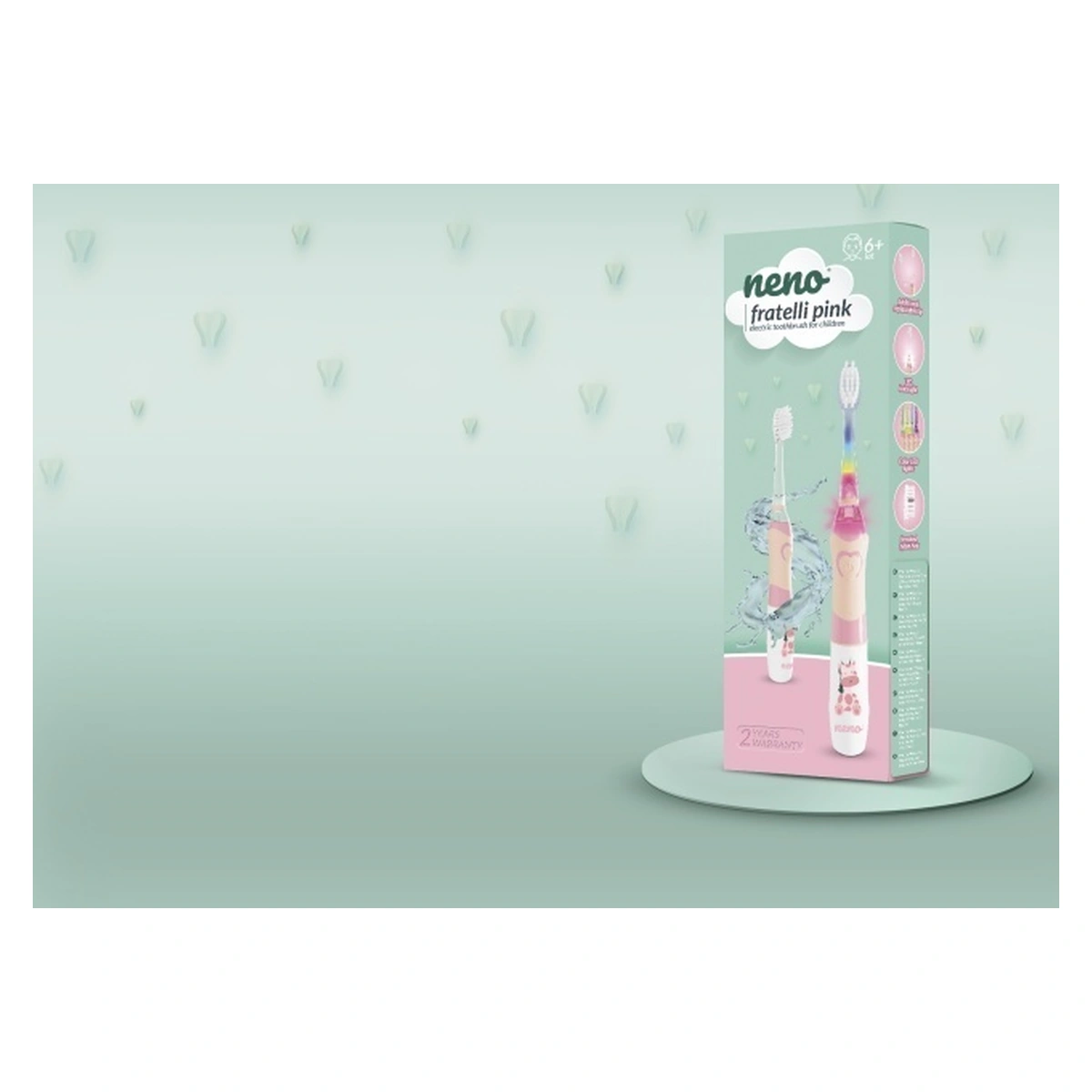 Neno Fratelli Pink – periuță de dinți electrică, peste 6 ani [7]