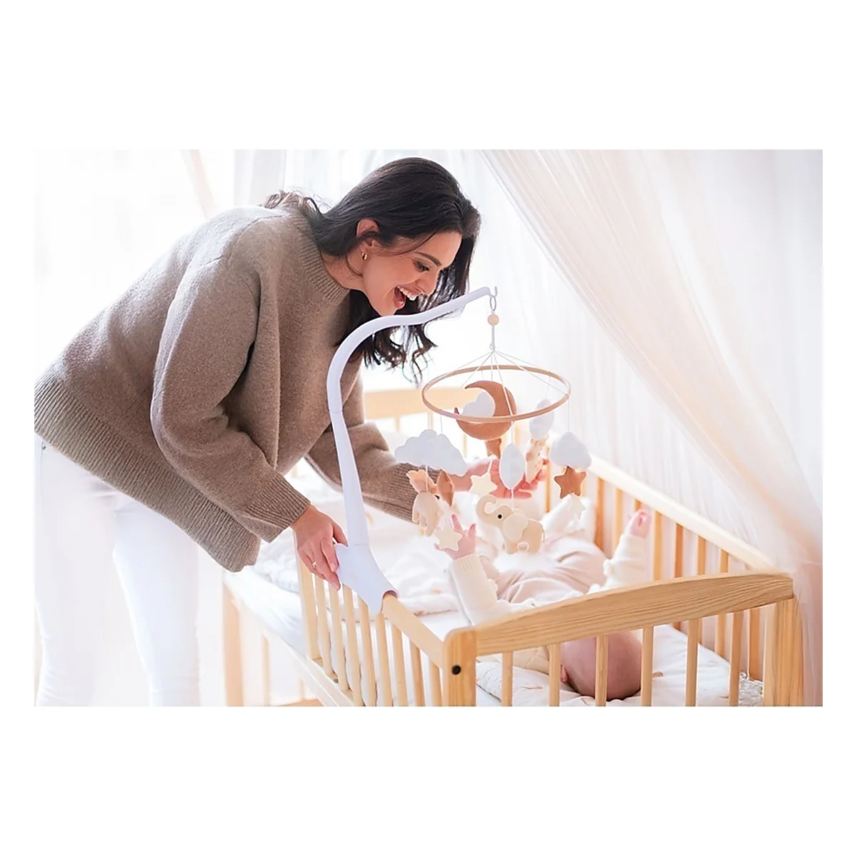 Neno Leo – carusel pentru pătuț cu suport de prindere [7]