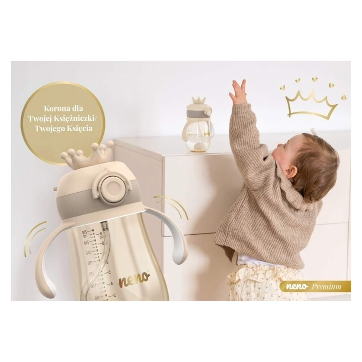 Sticlă pentru copii cu pai - Neno Mio 2 [6]