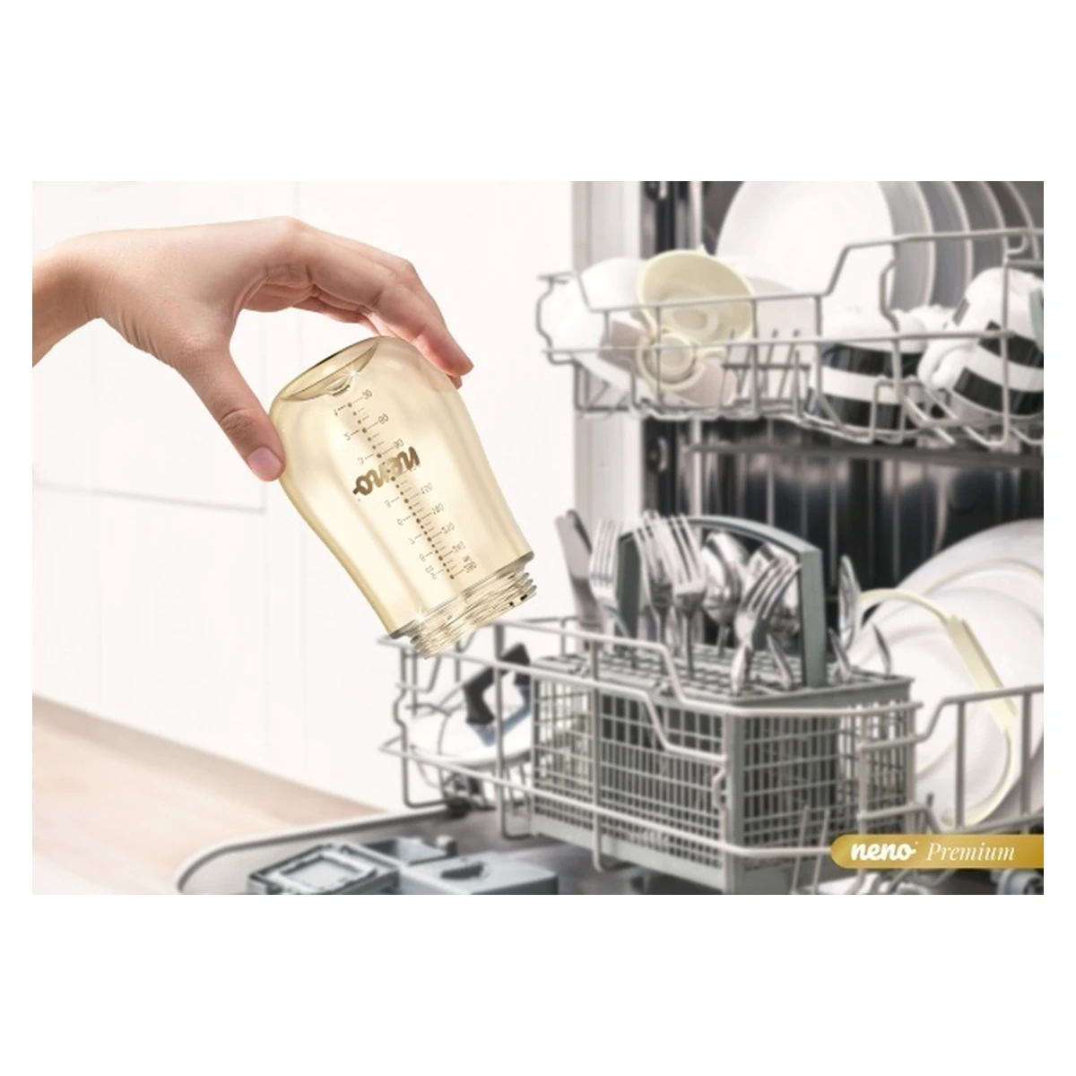 Sticlă pentru copii cu pai - Neno Mio 2 [8]