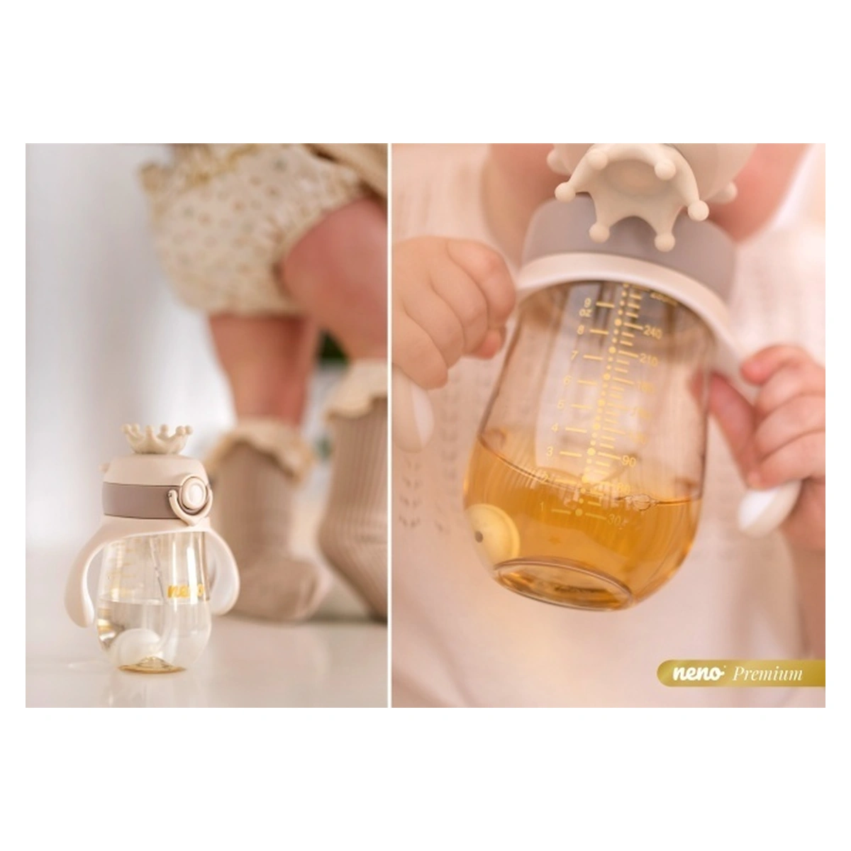 Sticlă pentru copii cu pai - Neno Mio 2 [12]