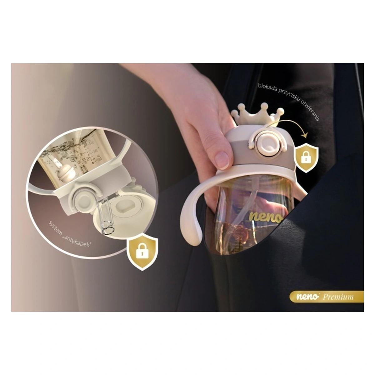 Sticlă pentru copii cu pai - Neno Mio 2 [11]