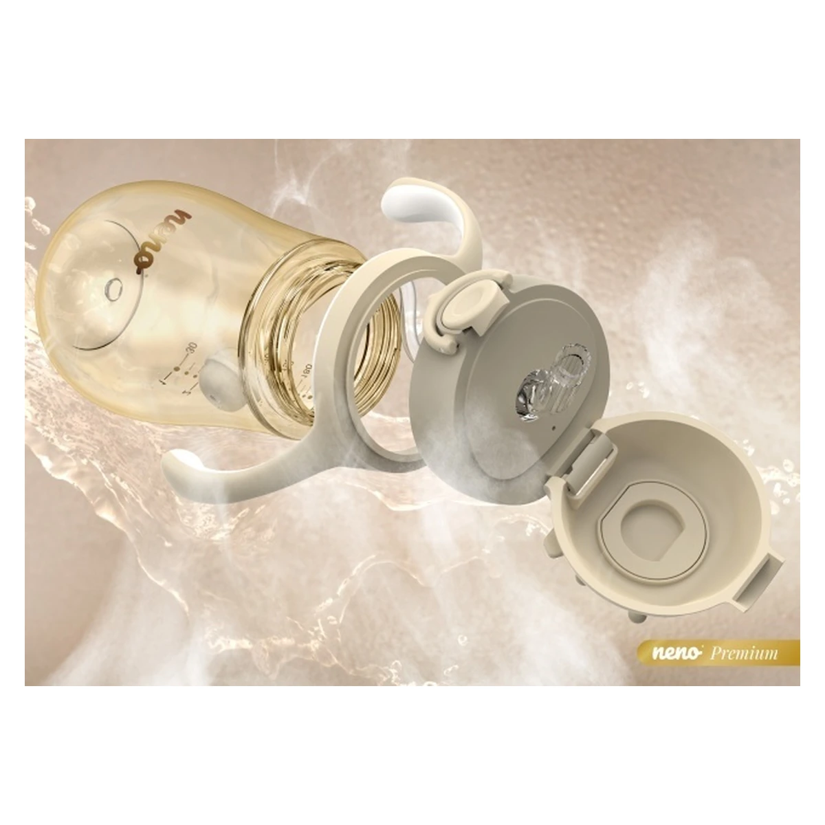 Sticlă pentru copii cu pai - Neno Mio 2 [4]