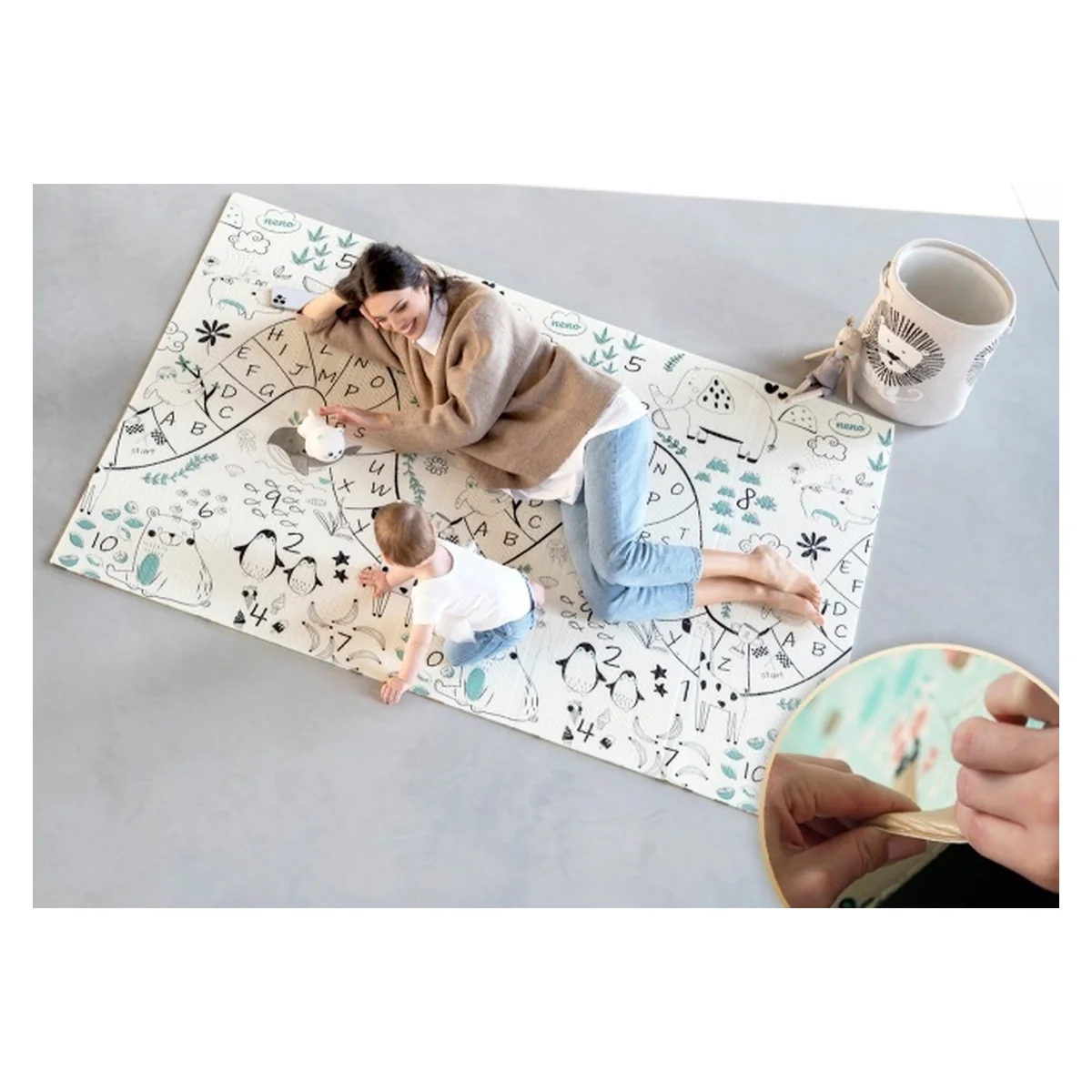 Saltea educativă , 200 × 150 cm, din spumă, Neno Mondo 2 ani [6]