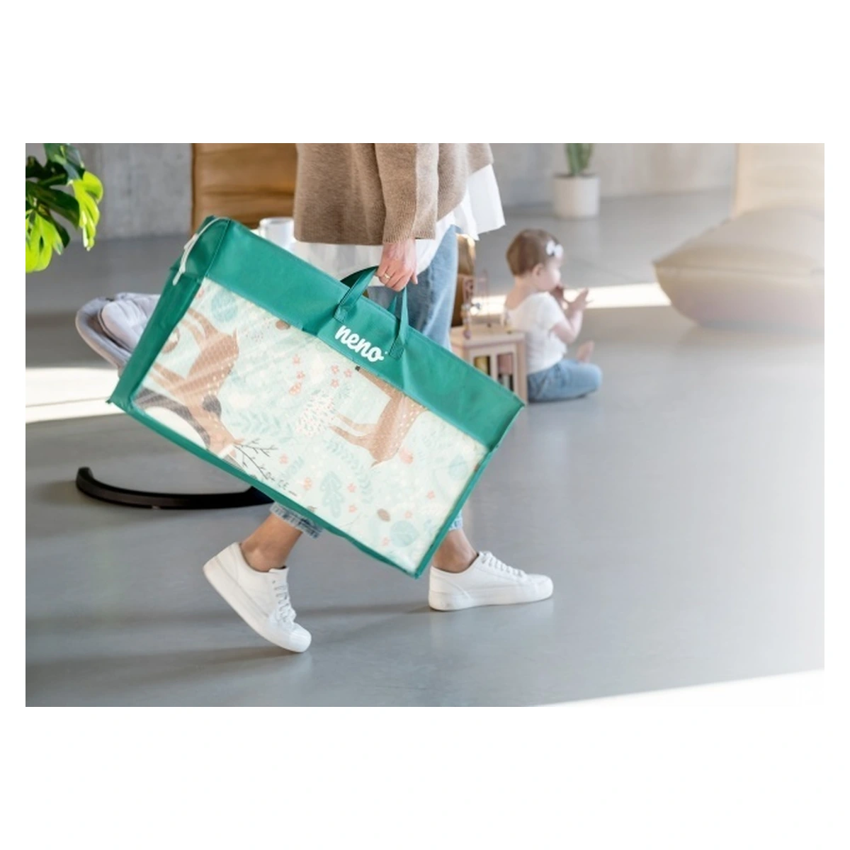 Saltea educativă , 200 × 150 cm, din spumă, Neno Mondo 2 ani [2]