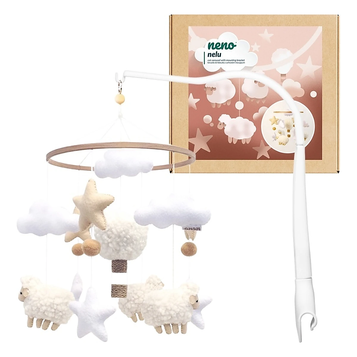 Neno Nelu – carusel pentru pătuț cu suport de prindere [8]